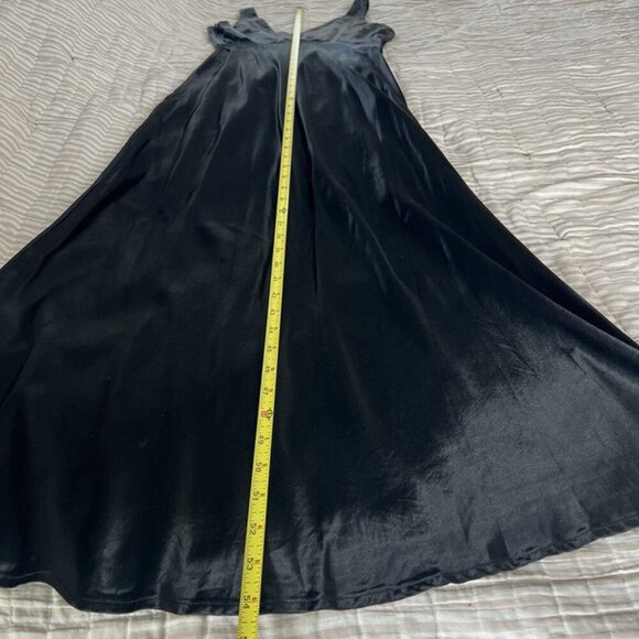 VTG Custom Made Satin Babydoll Maxi Dress sz XS Date Night HOCO Whimsygoth Y2k - Picture 8 of 9
